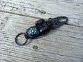 Paracord Bottle Opener Keychain - Black image