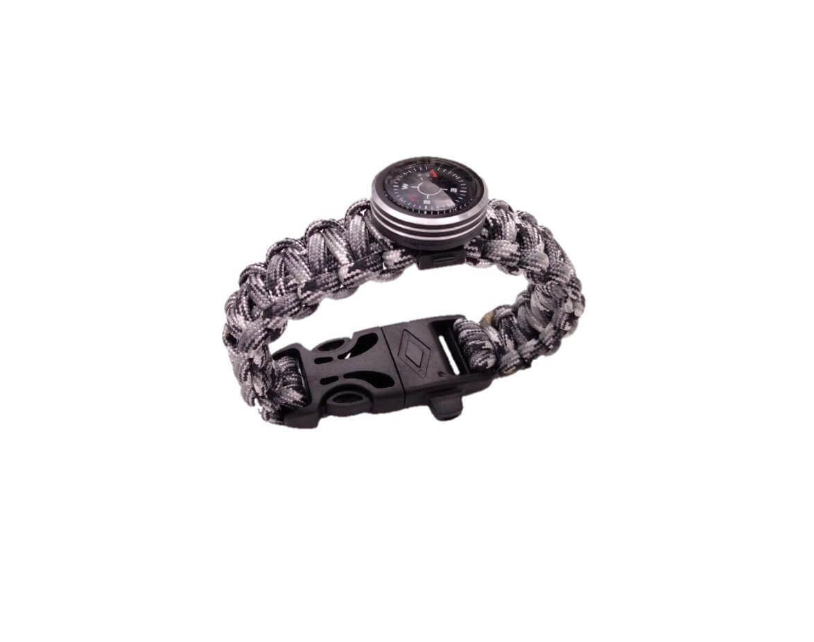 Paracord Survival Bracelet - Small, Urban Camo image