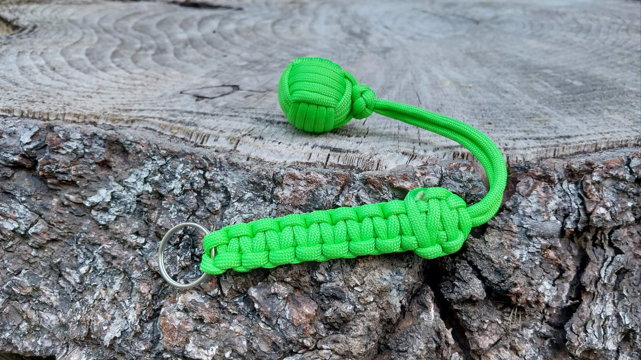 Paracord Monkey Fist - Neon Green image