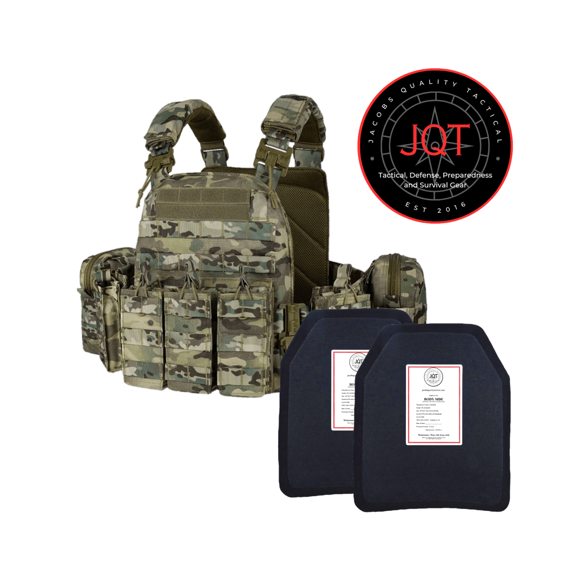 JQT Level 4 Body Armor Kit - Multicam image