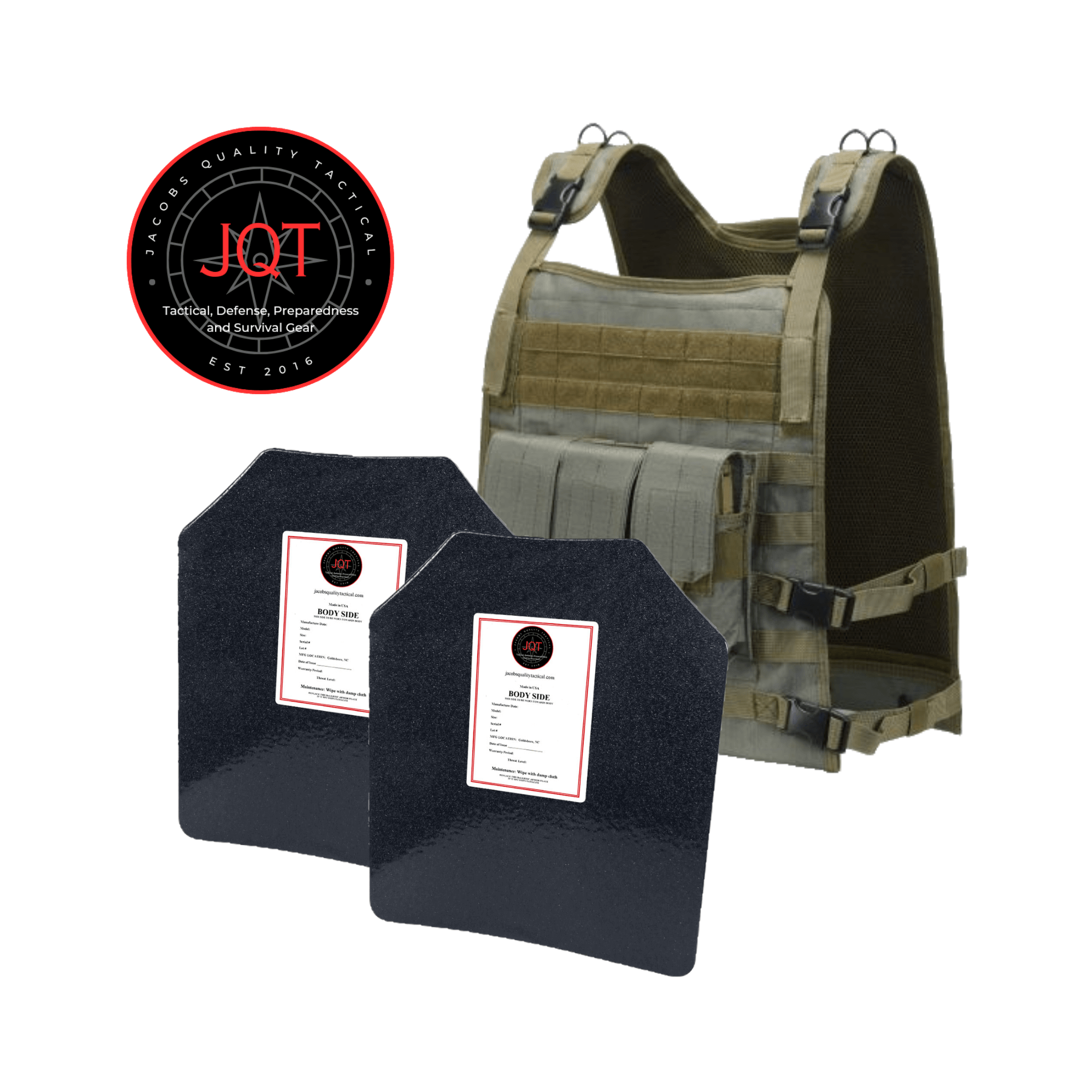 JQT Wildcat Level 3 AR500 Body Armor Bundle image 3