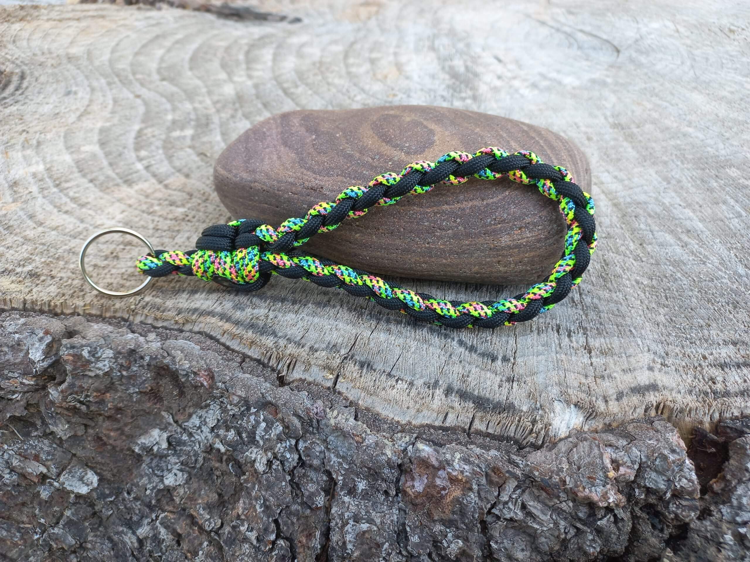 Paracord Wristlet Keychain - Party image