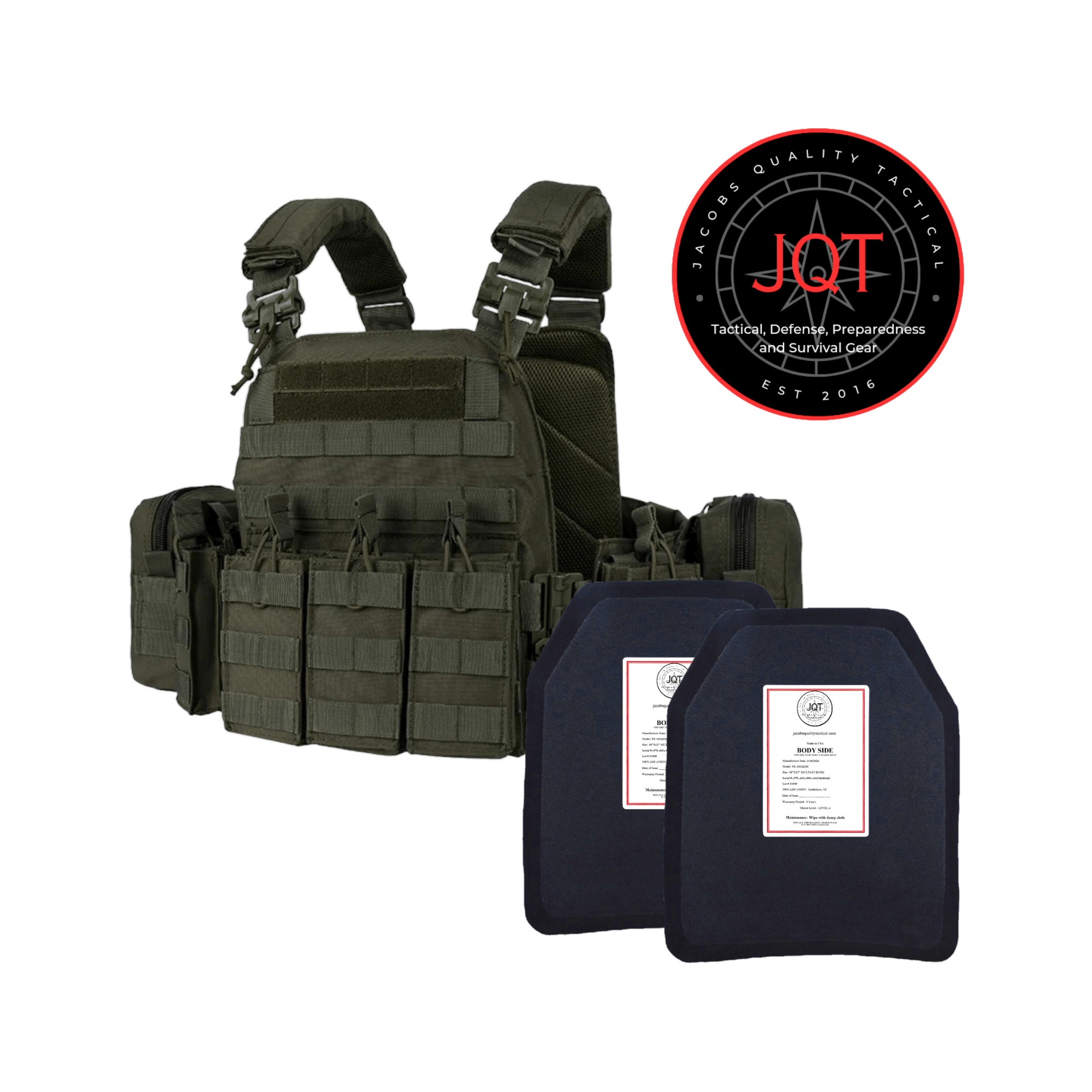 JQT Level 4 Body Armor Kit - Green image
