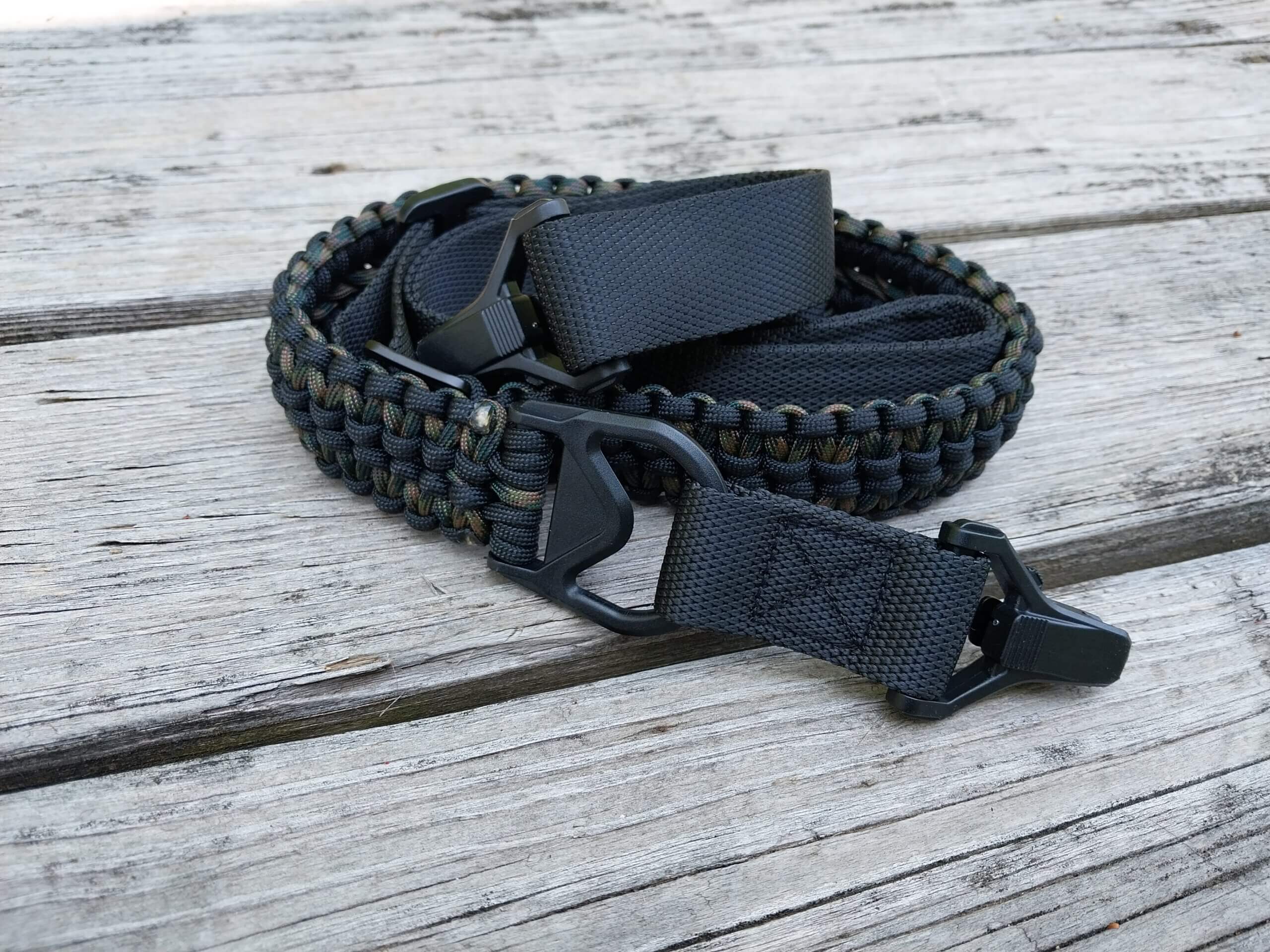 Clip on Paracord Sling One and Two Point - Camo image