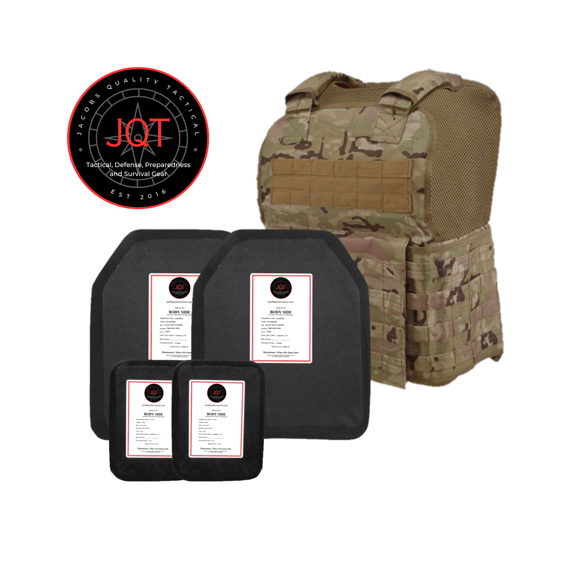 JQT Muircat Level 3+ Polyethene Body Armor Bundle image 2