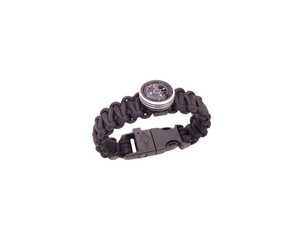 Paracord Survival Bracelet - Small, Black image