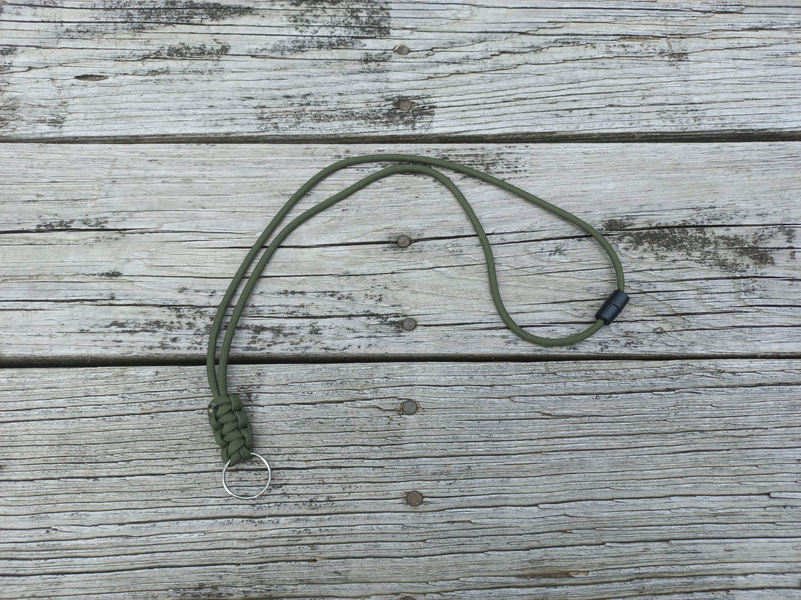Paracord Neck Lanyard - Olive Green image