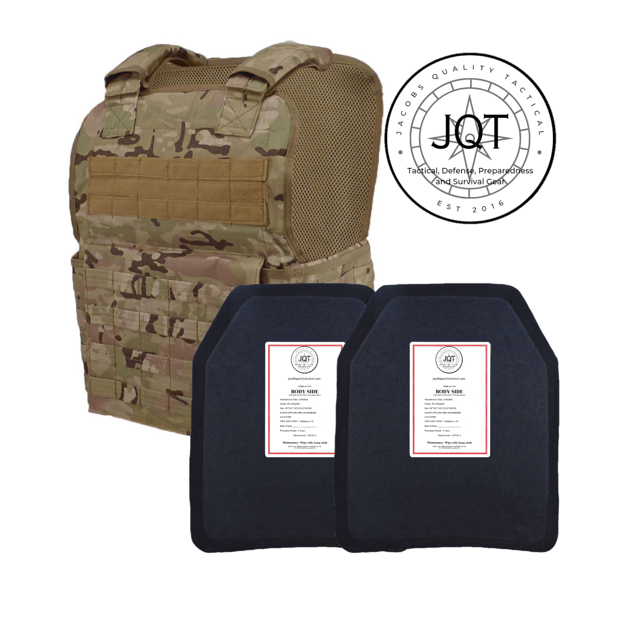 JQT Muircat Level 4 Body Armor Bundle - Camo image 0