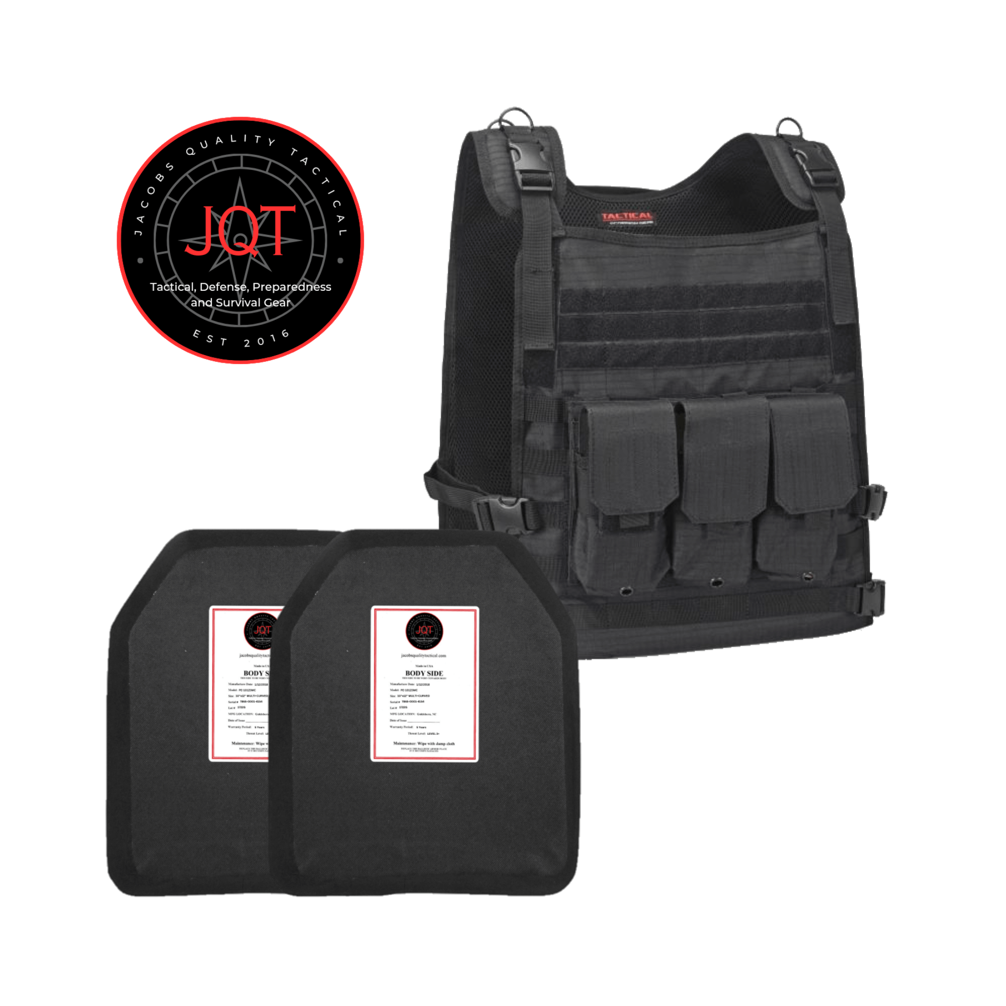 JQT Wildcat Level 3+ Polyethene Body Armor Bundle image