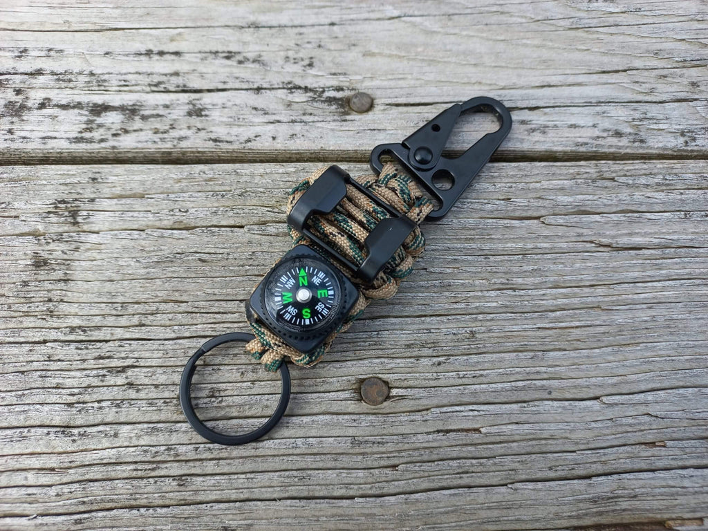 Paracord Bottle Opener Keychain - Light Camo image