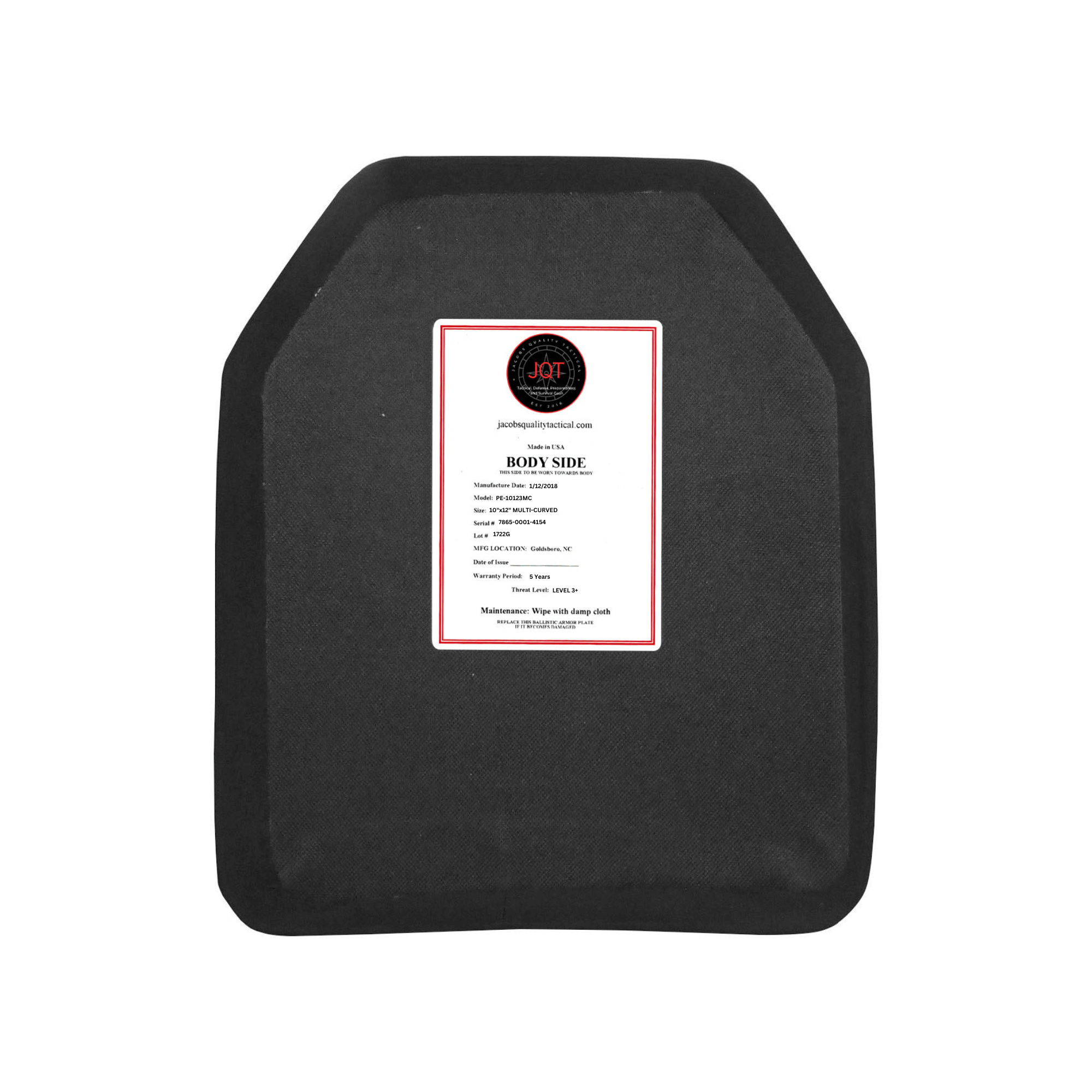 JQT Wildcat Level 3+ Polyethene Body Armor Bundle image 4