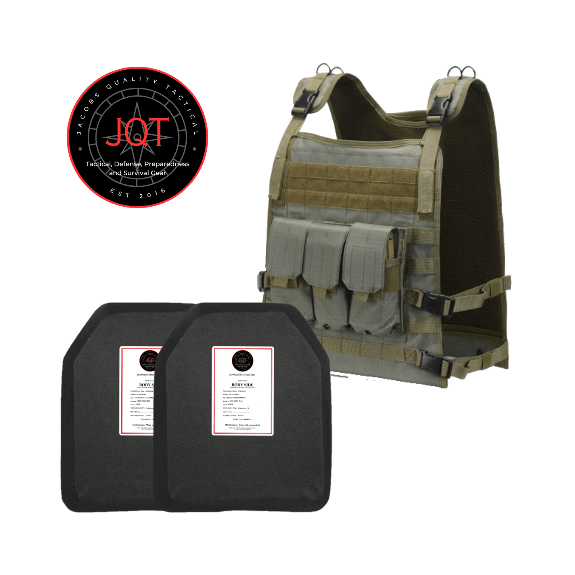 JQT Wildcat Level 3+ Polyethene Body Armor Bundle image