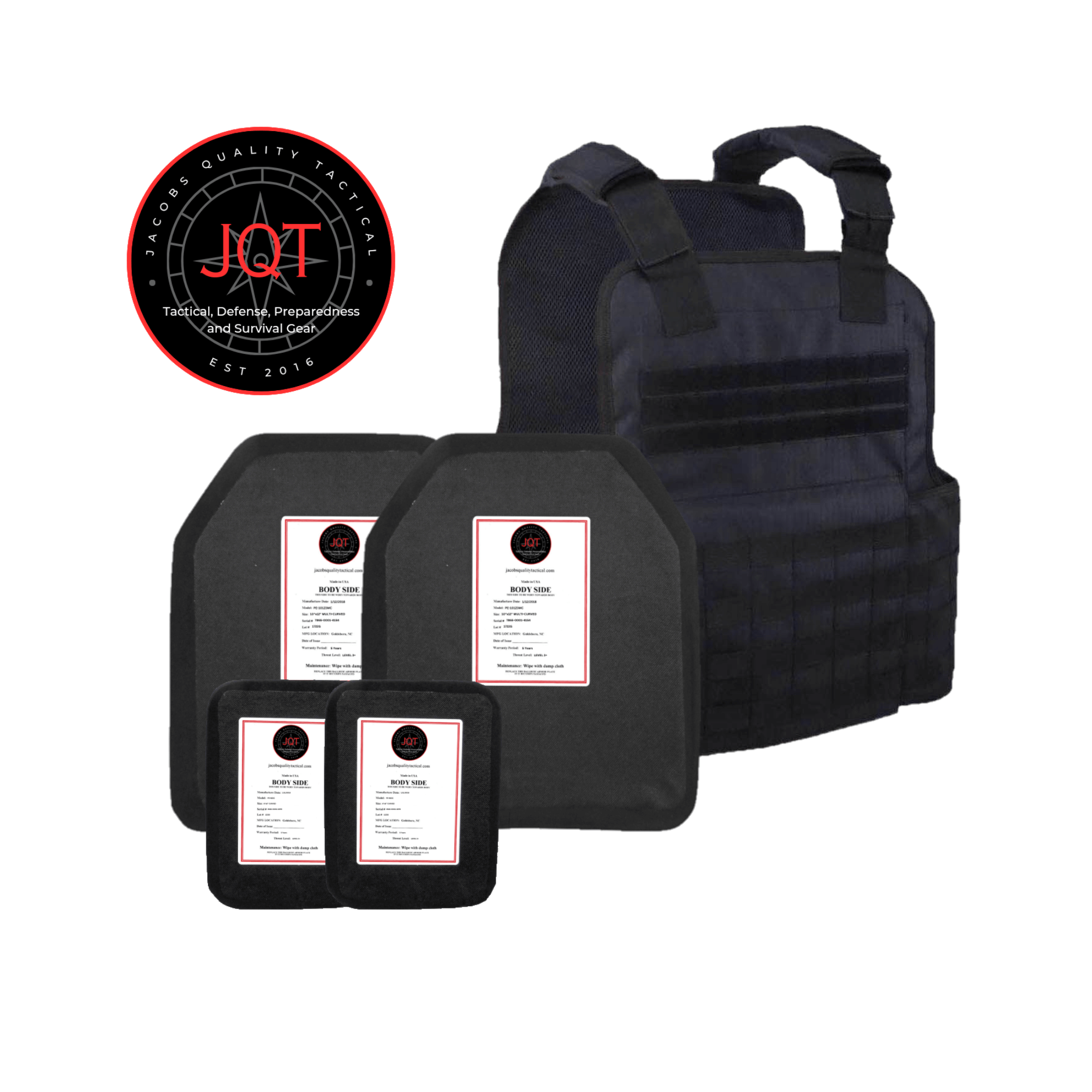 JQT Muircat Level 3+ Polyethene Body Armor Bundle image 0