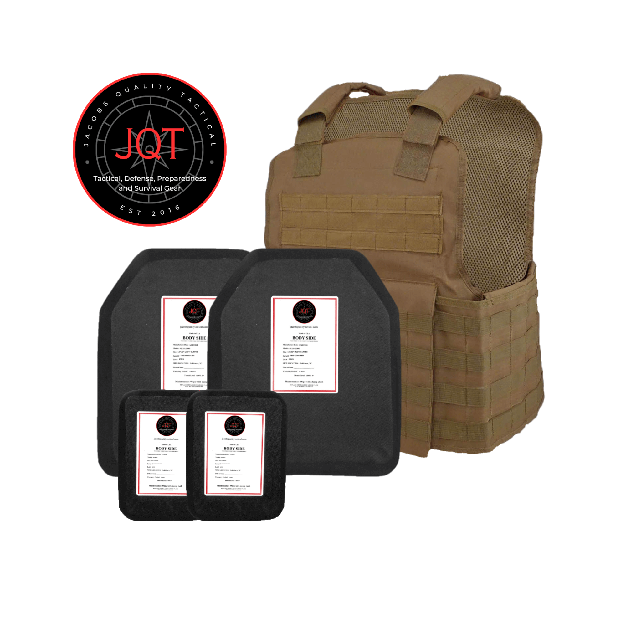 JQT Muircat Level 3+ Polyethene Body Armor Bundle image